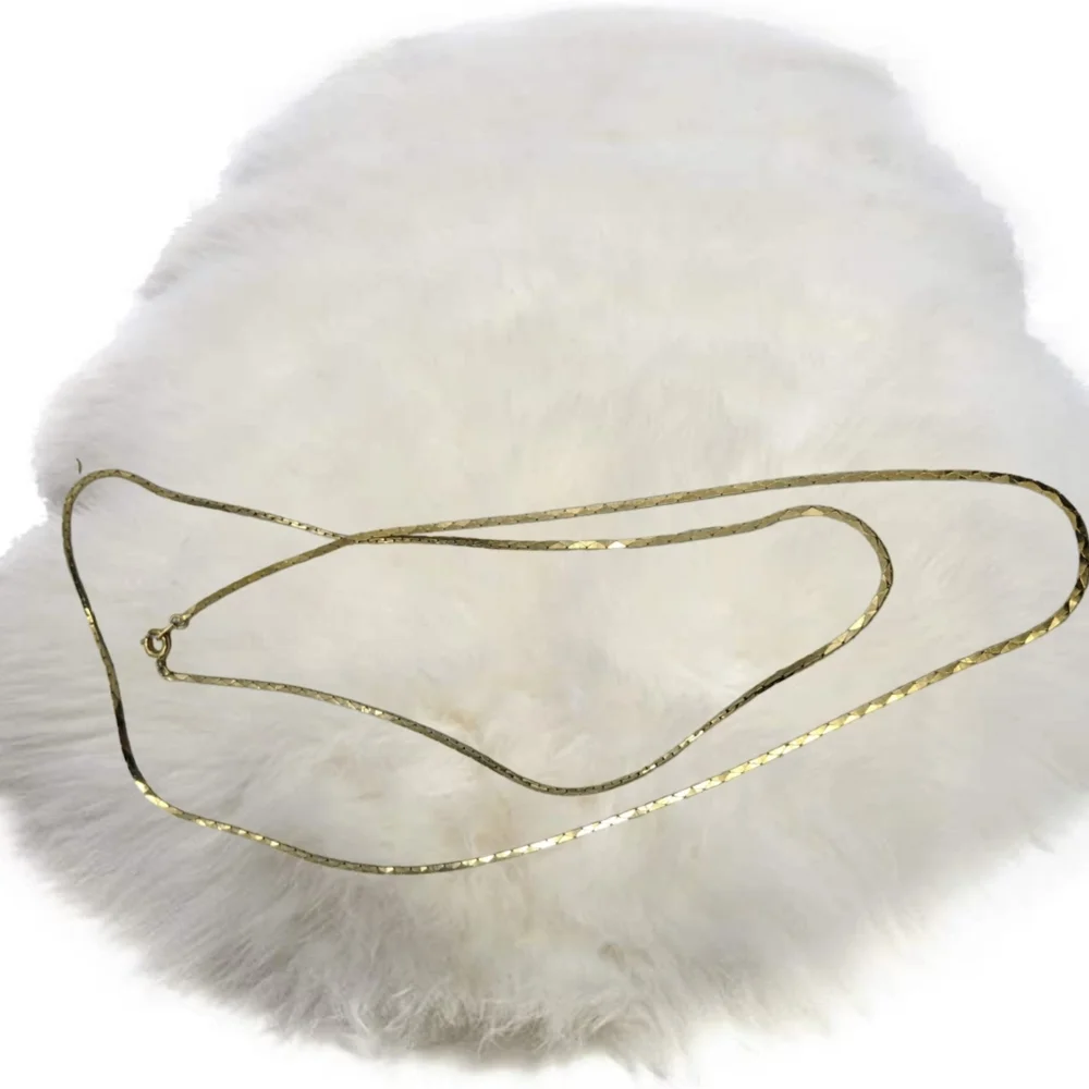 Long Gold Tone Fashion Necklace. NWOT